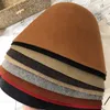 Wool Blending Bucket Hat for Women Girls 211850