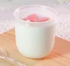 Kommen servies keuken eetbar huizen tuin200 ml translucentie plastic dessert yoghurt met deksel wegwerp pudding cup bakkerij takeaw dr