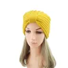 Cappello turbante musulmano con nodo invernale per donna Cappellino Hijab elasticizzato lavorato a maglia Copricapo arabo Sciarpe di lana Turbante islamico turbante mujer