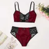 Pigiama sexy Set Summer Scollo a V senza maniche Intimo a pois in pizzo per donna Abbigliamento da notte Bielizna Damska Taglia S-3XL Q0706