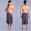 Men Wearable Fast Drying Magic Bath Towel For Adults with Pocket Swimming Soft Beach Blanket Shower Skirt Gym Towels Beach towel 210611