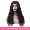 14-30 inch Pre Plucked 13x4 HD Lace Frontal Wig Brazilian Loose Deep Human Hair Wigs For Black Women