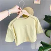 Lente Baby Meisjes Leuke Cartoon Beer Gedrukt T-shirts Katoen Kinderen Losse Casual Tees Kinderen Tops Kleding 210708