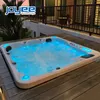 Joyee Multi Color Circulation Pump Spashg 6 pessoas Jakuzi Sexy Family Massage Hot Hot Tub Outdoor Spa