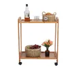 2-tier / 3-tier rollend serveert trolley eetkeuken eiland winkelwagen opbergplank