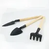 3 pièces Mini pelle pelle râteau jardin plantation outil ensemble enfants petite pelle pelle outils de jardin outil de plantation RRD13247