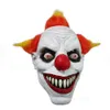 Vuxen latex hår läskigt spöke clown ansikte fancy party kostym klänning mask jul halloween karneval rekvisita