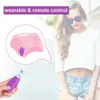 Trådlös fjärrkontroll Klitoris Vibrator G Spot Clitoris Stimulator Wearable Trosies Dildo Vibration för vuxna par Q0602320V