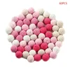 Pacifiers 60Pcs 20mm Chunky Round Crochet Wooden Beads Baby Teether Nursing Making Crafts7964384