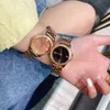 ファッションブランドウォッチ女性ガールスタイルスチールメタルバンド美しい手首の時計VE362882
