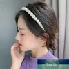 Diadema de aro de pelo de perla simple Banda de pelo de horquilla elegante Decoración Adornos de pelo trenzado Regalo de fiesta Diseño experto de precio de fábrica Calidad Último estilo Original