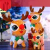 Kerstversiering Met bellen pluche eland speelgoed herten pop poppen kinderen geven geschenken schattige kerstversiering