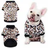 Cães jaqueta uniforme de beisebol de cães desenhador desenhador de inverno casaco sublimated leopardo imprimir roupas de animal de estimação à prova de vento para pequenos doggy pequeno doggy ouro bulldog ouro l a160