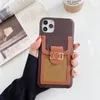 L Design Letter Flower Phone Cases for iPhone 15 pro max 14 plus 13 12 Mini 12pro 11 11pro X Xs Max Xr Leather Skin Cover Case with Card Slot Holder Pocket y04