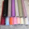 50cm * 5Y amour étoile paillettes Tulle rouleau bobine artisanat fête de mariage décoration Bouquet Wrap Organza pure gaze chemin de Table