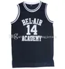 New Men BaskeBall Jersey # 14 Will Smith Jersey The Fresh Prince of Bel Air Academy # 25 Carlton Banks Movie Koszulki Movie Black Gary Yellow Green