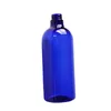 Refillable Plastic Bottle Blue Brown Green Color Round Shoulder PET Lotion Press Pump Empty Cosmetic Packaging Container 1000ml