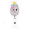 Key Rings Medical Scrub Life Rhinestone Retractable ID Holder For Nurse Name Accessories Badge Reel With Alligator Clip
