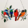 Творческие многоцветные птицы на проволоке Высокий окрашиваемый орнамент декор птицы серия сплава висит украшения кулон дома украшения подарки