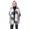 Höst och vinter Special Fur Imitation Vest Kvinnors kappa Medium Lång Konstgjord ull Spliving 211207