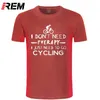 REM Ankomst män sommar mode t-shirts Biker cykel tryckt O-nacke -Shirts Male Short-Sleev Shirts 210716