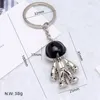 New Trendy Metal Astronaut Space Human Commemorative Key Rings Personality Bag Decortate Key Chain