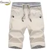 brand Summer linen Cotton Shorts Men Fashion Brand Boardshorts Breathable Cool Short Masculino Man Casual 210714