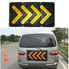 46cm * 85cm Fällbar LED Traffic Light Guidance PVC-riktning arrow Säkerhetsvarning Blinkande magnetiska sugledare