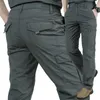 Pantalones de carga al aire libre de múltiples bolsos de múltiples bolsos de bolsillo livianos para hombres Pantalones de secado rápido del ejército ocasional del ejército transpirable 210616