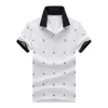 Hemd Für Männer Baumwolle Kurzarm Business Casual Print Polos Shirts Männliche Mode Atmungsaktive Tops Tees Kleidung