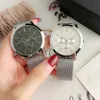 Marca relógios femininos menina 3 mostradores estilo metal aço pulseira quartzo relógio de pulso M139