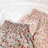 Spring Summer Kids Baby Girls Floral Pants Children's Clothing Anti-mosquito Pant Children Bloomers 210429