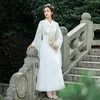 Kvinnors Hanfu Kinesiska Klänningar Cosplay Fairy Elegant Klänning Ancient Style Kvinna Klassisk Folk Dans Steg Använd Blå Kostym