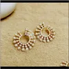 Jewelry Drop Delivery 2021 Gift Earrings For Women Trend Elegant Simulated Pearl Geo Stud Lindo Anti-Allergic Lady Statement Earring G501B