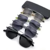 Merk Designer Zonnebrillen Heren Mode Grote Frame Brillen voor Vrouwen Grijs/Bruin Lenzen Lenzenvloeistof UV Bescherming Rijden Zonnebril met Originele Doos