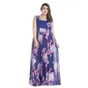 floral long chiffon swdress