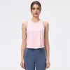 Femmes dessus de yoga sans manches réservoirs en maille gilet plissé froissé chemisier de sport fitness Yoga séchage rapide couleur unie mode Yoga en plein air 9399408