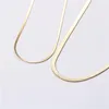 Chokers Snake Chain Necklace Golden Brightening Plated Diy Shining Link With Clasps For Jewelry Making Fashion And Beauty