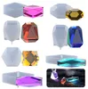 DIY Resin Diamond Jewelry Casting Molds Multi-Faceted Large Rhombus Gem Brick Blocks Stone Epoxy Resin Molds for Making Craft