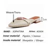 SOPHITINA Ladies Slippers Outer Wear Cover Toe Pearl Woven Flat Shoes Comfortable Summer Outdoor Leisure Women's Shoes AO654 210513