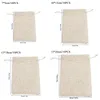 Storage Bags Natural Burlap Linen Jute Drawstring Gift Sacks Party Favors Packaging Bag Wedding Candy Supplies