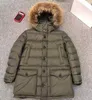 Men's Down Parkas Men Down Puffer Jacket S-3XL Cluny Fur Hood Designer Coat Nylon Snap Pockets Parkas