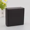Mini boîte en papier Kraft, petites boîtes à savon en carton marron faites à la main, emballage cadeau artisanal blanc, emballage de bijoux noir