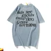 T-shirt CPFM Kids Se Ghost Foam Tee Round Neck Letter Tryckt avslappnad kortärmhet3221