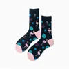 Spring and Summer New Men's and Women's Stockings Japanese Fruit Animal Trendy Socks Happy Long Tube Trendy Socks X0710