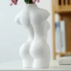 Vaser artificiell blomma, vas, hemrum inredning, bord dekoration, keramiska ornament, sexig dam kropp skulpt figurer, europa modern stil