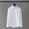 2021 Designers Dress Shirt Menswear Fashion Society Black Men Solid Color Business Casual Long Sleeve M-3XL#27