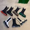 Nouvelles bottes Miss Designer B en cuir véritable Martin Cheville Chaelsea Boot Mode Semelle extérieure en caoutchouc de couleur vague antidérapante Sangle élastique Confort de luxe Chaussures exquises