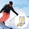 الشتاء الدافئة الحرارية الجوارب التزلج الرجال النساء سميكة الرياضة على الجليد ركوب الدراجات التزلج كرة القدم الجوارب الحرارية تدفئة الساق جورب Y1222