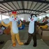Mascotte pop kostuum paar eekhoorn mascotte kostuum past partij game jurk reclame promotie carnaval halloween xmas Pasen volwassenen masco
